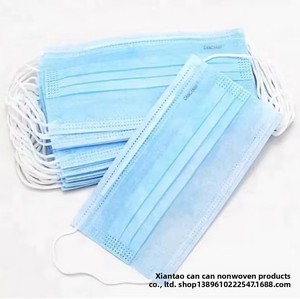 <span class=keywords><strong>Masque</strong></span> jetable en <span class=keywords><strong>tissu</strong></span> non tissé bleu, 3 couches, haute filtration, clip nasal réglable, protection contre la poussière CANCANWF - Product Image 6
