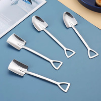 304 cuillère à pelle en acier inoxydable cuillère à pastèque épaissie cuillère à crème glacée Dessert petite cuillère pour un usage domestique d'été