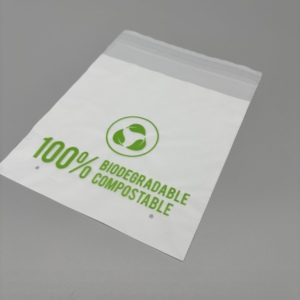 Sacs en plastique biodégradables et compostables en amidon de maïs pour supermarchés, imprimés en gravure, avec logo, pour les courses d'épicerie - Product Image 1