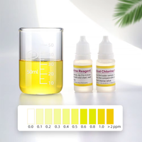 Kit de test d'eau professionnel pour aquariums et piscicultures domestiques, 5 réactifs de détection pour l'aquaculture, les piscines, l'eau potable et l'irrigation