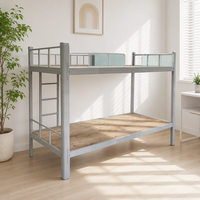 Lit superposé industriel en acier avec matelas – Cadre robuste et durable, écologique, pour chambre à coucher et usage hospitalier, design moderne, spécialité