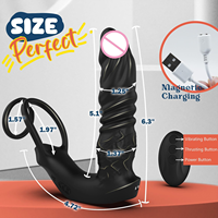 Vibromasseur anal télescopique 3-en-1 avec contrôle par application, plug anal et masseur de prostate pour hommes adultes