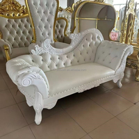 Canapé de salon blanc en PU pour événements de mariage, réception de mariage, salle de réception d'hôtel, vente chaude