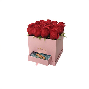 <span class=keywords><strong>Caja</strong></span> de Regalo con Flores para el Día de San Valentín, <span class=keywords><strong>Caja</strong></span> de Flores Cuadrada con Cajón, <span class=keywords><strong>Caja</strong></span> de Dulces para Boda - Product Image 4