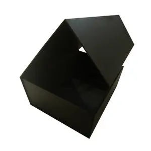 Kunden spezifische schwarze magnetische Schuh-Geschenk boxen aus Papier, Verpackung mit Logo, profession elles Design