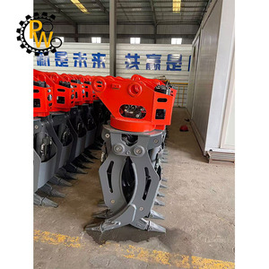 Grappin rotatif hydraulique robuste <span class=keywords><strong>PW</strong></span> à 360 degrés pour le chargement du bois, compatible avec les excavatrices de 6 à 10 tonnes - Product Image 4