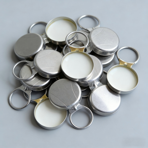 <span class=keywords><strong>Bouchon</strong></span> à anneau en aluminium durable, imperméable, de qualité alimentaire, facile à ouvrir, écologique, personnalisé, 26 mm/28 mm, pour bouteilles - Product Image 2