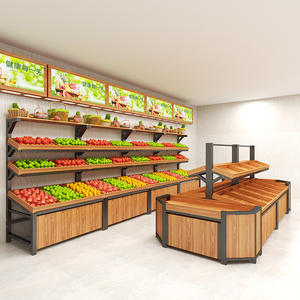 Exhibidor de Frutas para Almacenamiento en Islas Centrales, Estantes de Supermercado para Frutas y Verduras, Exhibidor de Verduras - Product Image 1