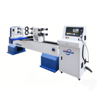 Torno CNC de Doble Husillo y 4 Herramientas Jinan Mosencnc, Máquina de Torneado de Madera de Alta Velocidad para Columnas de Escaleras y Patas de Muebles