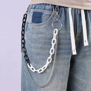 <b>Waist</b> <b>Chain</b> Geometric Hip Hop Zinc Alloy Unisex Casual Double Ring Accessory - Product Image 1