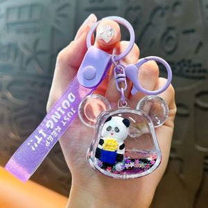 En gros, porte-clés en plastique mignon en forme d'animal de dessin animé avec liquide, pendentif pour sac, pour clés de voiture et comme cadeaux - Product Image 5