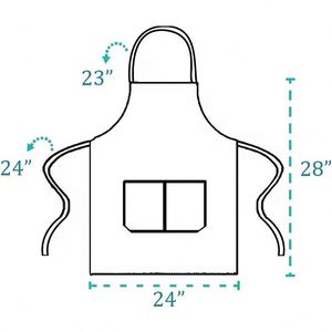 Tablier de cuisine personnalisé avec logo imprimé pour techniciens des ongles, salons de beauté, barbiers, serveurs - Product Image 4