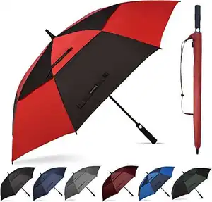 Domingo 60 Polegada Extra Grande Windproof Automático Aberto Promocional Negócios Impermeável Personalizado Guarda-chuva