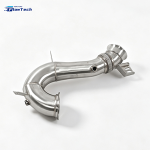 Downpipe FlowTech en acier inoxydable T304 de haute qualité pour Mercedes AMG GT43 GT50 GT53 CLS53 M256 3.0T, montage direct - Product Image 4