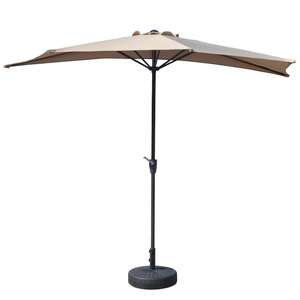 Uplion <span class=keywords><strong>Parasol</strong></span> <span class=keywords><strong>demi</strong></span>-rond imperméable de 9 pieds pour terrasse jardin bistro <span class=keywords><strong>balcon</strong></span> mural - Product Image 2