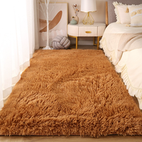 Tapis Shaggy de Luxe Style Nordique, Techniques Modernes pour Tapis de Lit ou de Chevet, Tapis de Table Basse pour Chambre et Salon