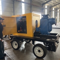Pompe auto-amorçante mobile diesel Weichai à haute aspiration pour drainage et irrigation – Débit 550 m³, Hauteur de refoulement 32 m