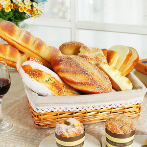 Simulated Bread Model Rye Cake Baguette Hamburger Decoration Piece Soft Baking Photography Prop Semi-manual Semi-mechanical - Product Image 1