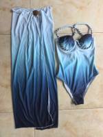 Ensemble de maillot de bain deux pièces tendance pour femme avec soutien-gorge tressé à armatures et jupe coquillage – Joli ensemble de plage S-XL
