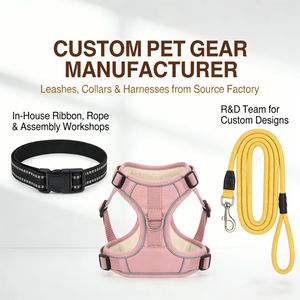 Individuelles, niedliches Hundegeschirr, verstellbar, ausbruchsicher, leicht, Nylon-Trainingsgeschirr für Haustiere, Gurtband, Fabrik-Sonderanfertigung - Product Image 2