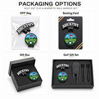 Clip magnétique personnalisé pour chapeau de golf avec logo, marqueur de balle de golf vierge en métal, accessoires de golf personnalisés pour golfeurs professionnels, cadeau souvenir