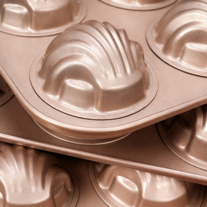 Teglia Antiaderente a Sei Cavità in Acciaio al Carbonio Ecologica e Resistente al Forno <span class=keywords><strong>per</strong></span> Muffin e Piccole Torte <span class=keywords><strong>per</strong></span> Uso Domestico - Product Image 3