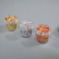 Accessoires d'art des ongles 1g feuille de cuivre or argent paillettes feuille de paillettes feuille de papier d'aluminium en vrac pour dorure manucure décoration