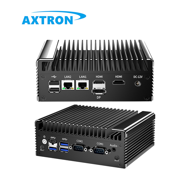 New Mini PC Intel Celeron N100 4GB DDR4 US/EU N100 MINI Computer 2LAN HD DP Desktop Compatible Linux Windows 11 for Industrial