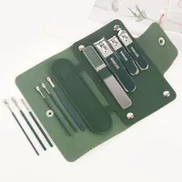 Lot de 10 kits de manucure pour bébé, grand format, anti-éclaboussures, avec coupe-ongles, coupe-ongles porte-clés, cure-oreille, kit de toilettage, kit de manucure personnalisé