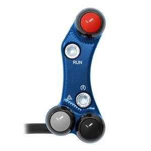 Interruptor de manillar derecho para Yamaha YZF-R7 (agujeros desalineados) (azul) - Product Image 1