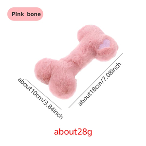 Hot Pet Products Long-Playing Plush Dog Toys <b>Bite</b> and Wear-resistant Washable Bone Shaped Fun Sound Not Tired - Product Image 4
