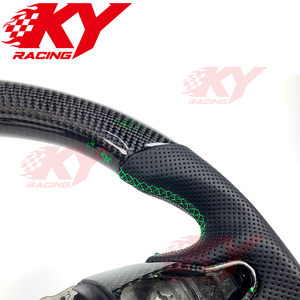 Accesorios Interiores para Automóviles Hyundai VelosterN Elantra N I20N I30N, Volante Deportivo Personalizado de Fibra de Carbono - Product Image 2