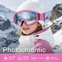 Masque de ski avec protection UV400, lunettes de neige, équipement de sécurité pour le ski, verres photochromiques polarisés, lunettes de snowboard, fabricant personnalisé