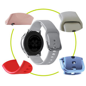 Correas de reloj de liberación rápida de 20mm y 22mm, compatibles con <span class=keywords><strong>Samsung</strong></span> <span class=keywords><strong>Galaxy</strong></span> <span class=keywords><strong>Watch3</strong></span>, bandas de 41mm y 45mm, reemplazo de silicona para reloj <span class=keywords><strong>Galaxy</strong></span> - Product Image 2