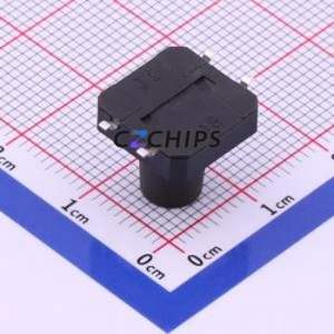 TS-1103S-B-P Tactile Switch SMD-4P,12x12mm Switch Single Pole Single Throw Round Button 1.6N Vertical Mount - Product Image 2