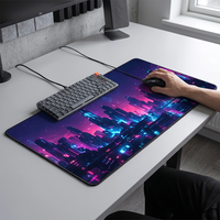 Tapis de souris de jeu en caoutchouc personnalisé, durable, moderne, par sublimation, XL XXL, grand format, avec logo Anime, pour clavier et souris d'ordinateur, promotionnel