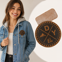 Échantillonnage rapide vêtements patchs usine logo en relief personnalisé étiquettes en cuir véritable avec adhésif