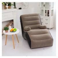 Canapé gonflable en PVC pliable en forme de S, fabriqué en Chine, pour le camping en plein air et la chambre à coucher