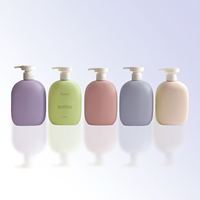 Bouteille en plastique PE 300 ml avec couvercle à clapet pour lotion corporelle, shampoing, gel douche, sous-vêtements, détergent à lessive