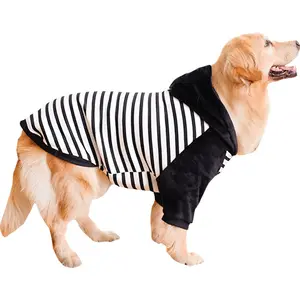 High Quality New Pet Clothes stripe Dog Hoodie Coat dog apparel luxury pet couple clothing autumn winter thick pet