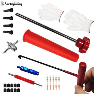 Kit d'outils de valve de pneu double usage 4 pièces pour SUV, motos, VTT – Combo d'installation et de démontage-001 - Product Image 1