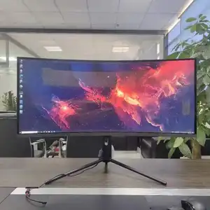 34 Zoll gekrümmter Bildschirm hochwertige Gaming Aio Computer Büro Desktop alles-in-einem-Computer mit Hintergrundbeleuchtung