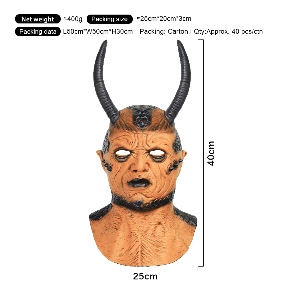 Demonio amarillo de cuernos largos