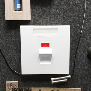 Bevel góc RJ45 kết nối mạng 2-Port faceplate tường Ổ cắm ổ cắm gắn bảng điều khiển 86 loại RJ11 điện thoại ổ cắm faceplate - Product Image 2