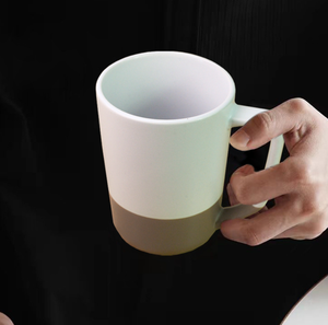 Taza de Cerámica Bicolor Semiglaseada al por Mayor de Fábrica, Taza de Café con Bloques de Color, Logotipo Personalizado para Regalos Promocionales, Caja a Granel - Product Image 3