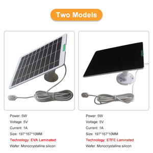 5W 5V Painel Solar ao ar livre Fabricante para Arlo Pro 5S Ultra <span class=keywords><strong>2</strong></span> Pro 3 Câmera de Segurança Solar Monitoring System - Product Image 3