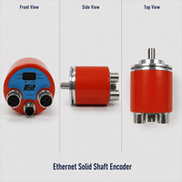 AMS58 RS-422 10-30VDC Sortie Push-Pull 1024PPR Encodeur Absolu à Arbre Plein Standard Ethernet Industriel Internet des Objets