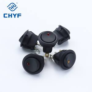 20a 12v 220v वाटरप्रूफ क्षणिक मिनी माइक्रो रॉकर स्विच ऑफ डॉट लाइट कार बोट राउंड ऑन/ऑफ स्स्ट dpt स्विच प्लास्टिक - Product Image 4