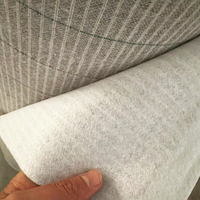 Entoilage capillaire thermocollant soluble dans l'eau, voile élastique tissé