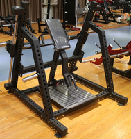 Appareil de fitness commercial : Machine à étirer le dos et à ramer linéaire à charge de plaques pour la musculation en salle de sport L24